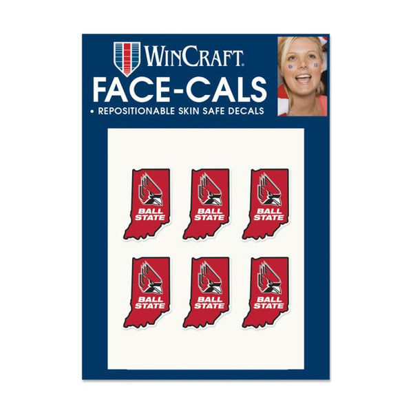 Wholesale-Ball State Cardinals STATE SHAPE Face Cals