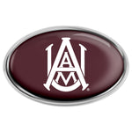 Alabama A&M Bulldogs Chrome Metal Domed Emblem