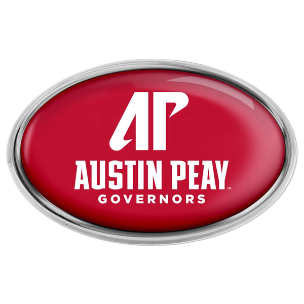 Austin Peay State Governors Chrome Metal Domed Emblem