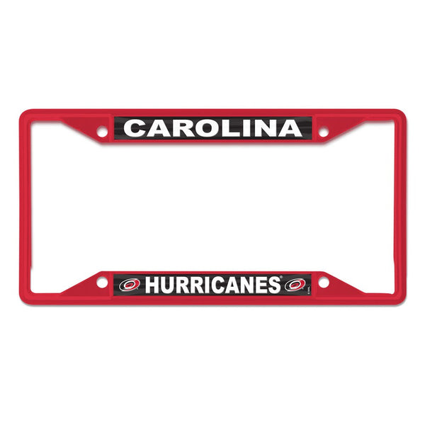Carolina Hurricanes red Lic Plt Frame S/S