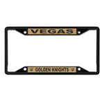Vegas Golden Knights black Lic Plt Frame S/S