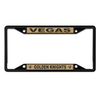 Vegas Golden Knights black Lic Plt Frame S/S