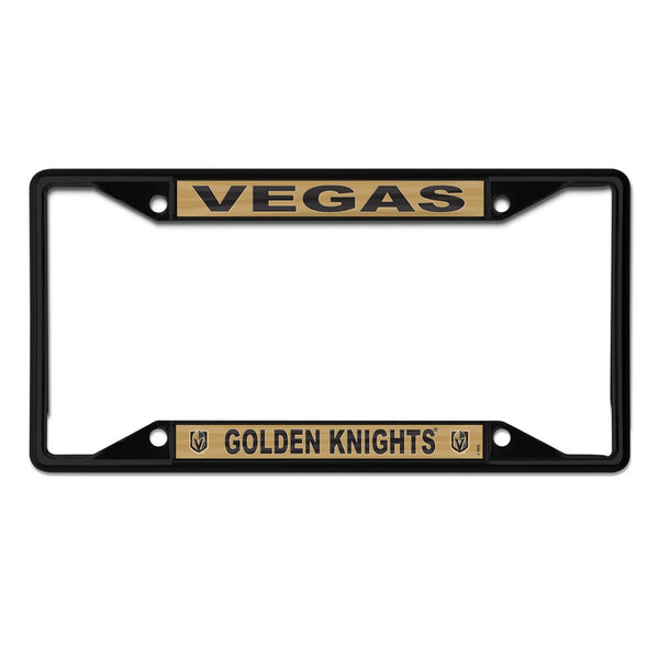 Vegas Golden Knights black Lic Plt Frame S/S