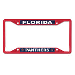 Florida Panthers red Lic Plt Frame S/S