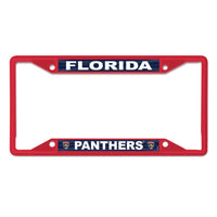 Florida Panthers red Lic Plt Frame S/S