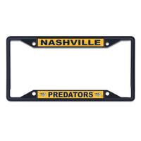 Nashville Predators navy Lic Plt Frame S/S