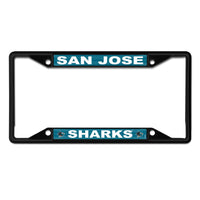 San Jose Sharks black Lic Plt Frame S/S