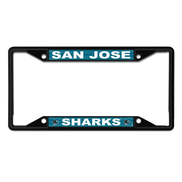 San Jose Sharks black Lic Plt Frame S/S
