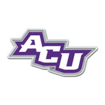 Wholesale-Abilene Christian Wildcats Colored Chrome Free Form Auto Emblem
