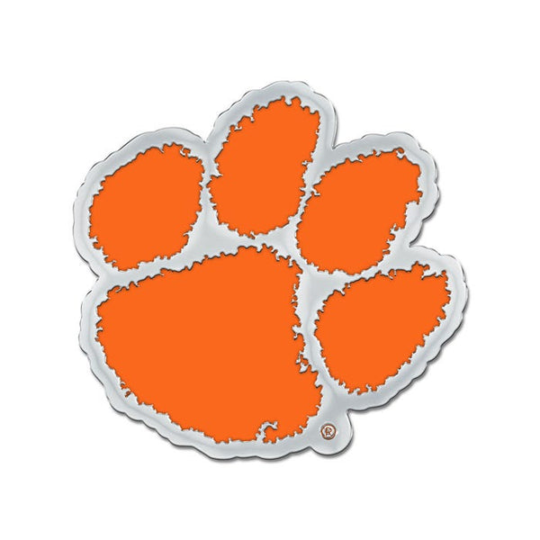 Clemson Tigers Colored Chrome Free Form Auto Emblem