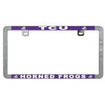 Wholesale-TCU Horned Frogs Metal Lic. Plate Frame Slim