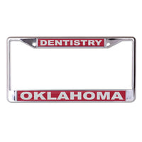 Wholesale-Oklahoma Sooners DENTISTRY Lic Plt Frame S/L Printed