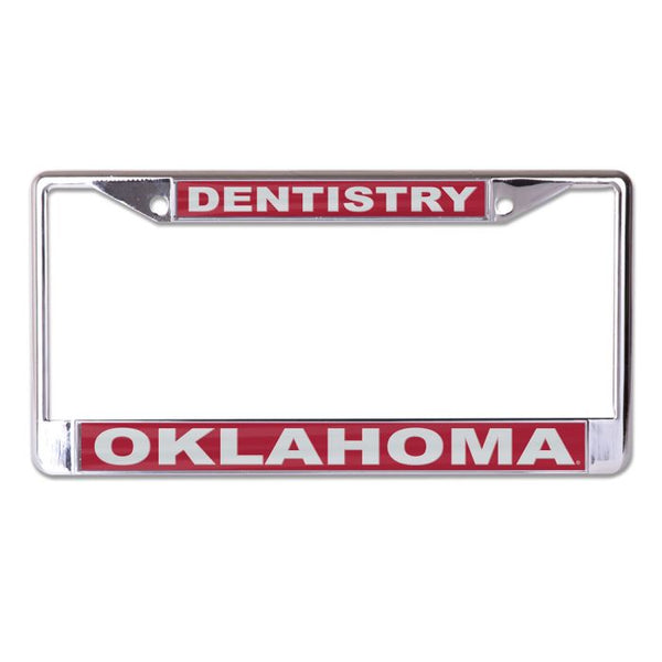 Wholesale-Oklahoma Sooners DENTISTRY Lic Plt Frame S/L Printed