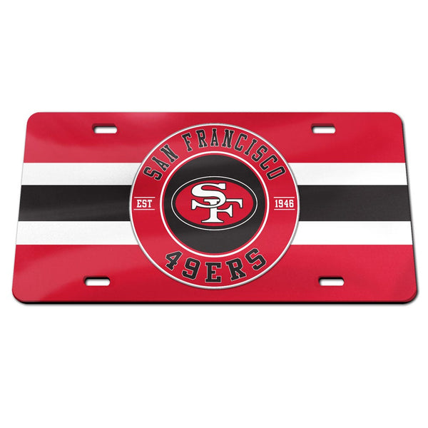 San Francisco 49ers Specialty Acrylic License Plate