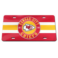 Kansas City Chiefs Specialty Acrylic License Plate