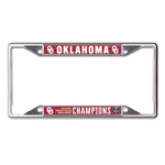 Wholesale-NCAA Women's CWS Champions Oklahoma Sooners Women's College World Seri Lic Plt Frame S/L Printed