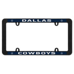 Dallas Cowboys Lic Plt Thin Frame - Black Plastic