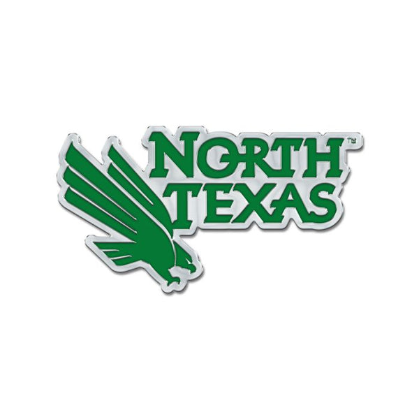 Wholesale-North Texas Mean Green Colored Chrome Free Form Auto Emblem