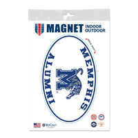 Wholesale-Memphis Tigers ALUMNI Outdoor Magnets 5" x 7"