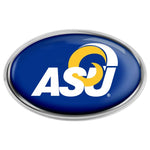 Wholesale-Angelo State Rams Chrome Metal Domed Emblem