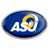Wholesale-Angelo State Rams Chrome Metal Domed Emblem