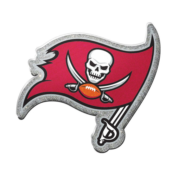 Tampa Bay Buccaneers Glitter Acrylic Auto Emblem