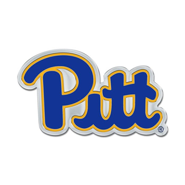 Wholesale-Pittsburgh Panthers Colored Chrome Free Form Auto Emblem