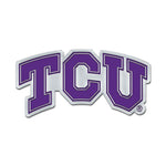 Wholesale-TCU Horned Frogs Colored Chrome Free Form Auto Emblem