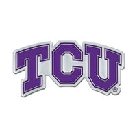 Wholesale-TCU Horned Frogs Colored Chrome Free Form Auto Emblem