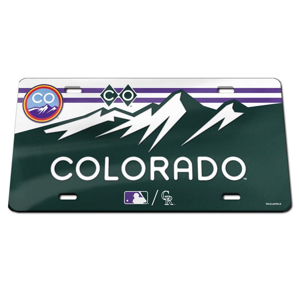 Colorado Rockies / City Connect City Connect Specialty Acrylic License Plate