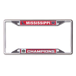 Wholesale-NCAA Men's CWS Champions Ole Miss Rebels MENS COLLEGE WORLD SERIES CHA Lic Plt Frame S/S Printed