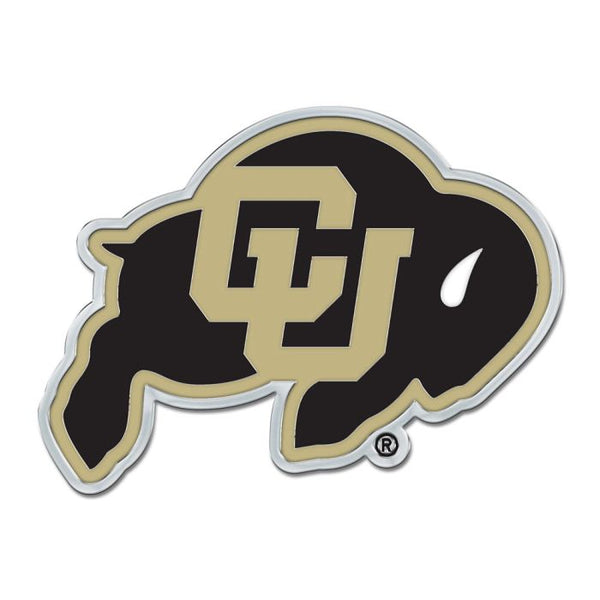 Wholesale-Colorado Buffaloes Colored Chrome Free Form Auto Emblem