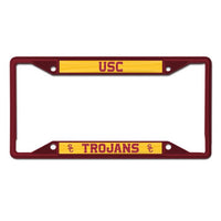 Wholesale-USC Trojans Lic Plt Frame S/S