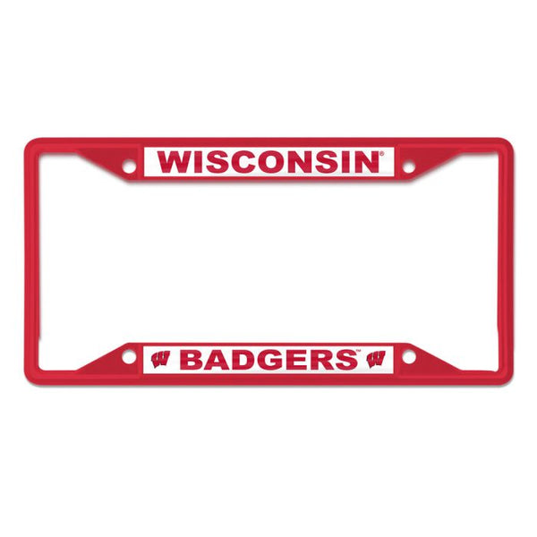 Wholesale-Wisconsin Badgers Lic Plt Frame S/S