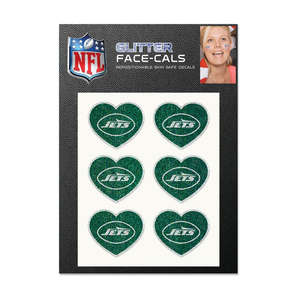 New York Jets Glitter Tattoo 6 Pack