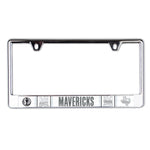 Dallas Mavericks / City Edition Lic Plate Frame B/O Printed