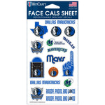 Dallas Mavericks Face Cals 4" x 7"