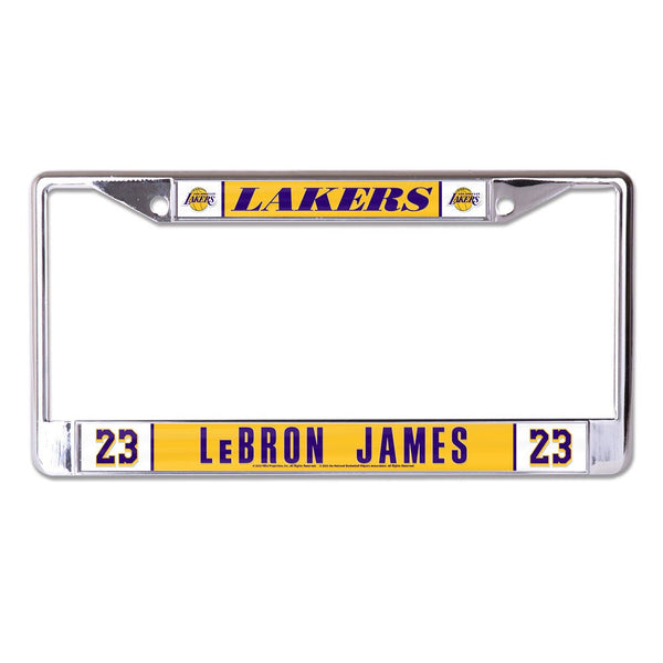 Los Angeles Lakers Lic Plt Frame S/L Printed LeBron James