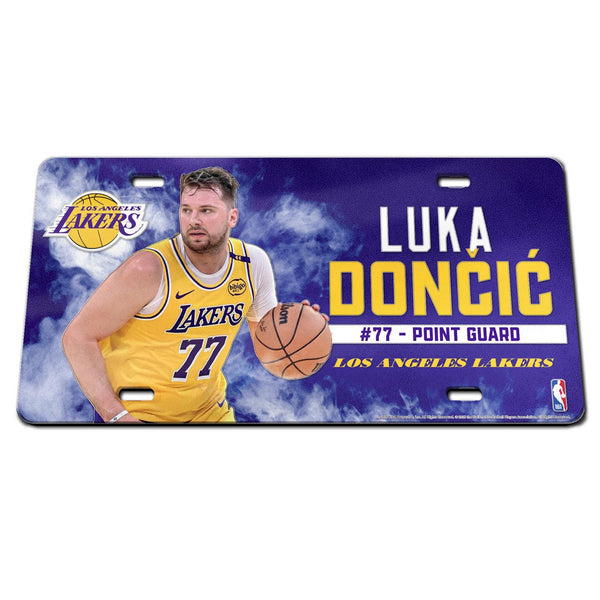 Los Angeles Lakers Specialty Acrylic License Plate Luka Doncic
