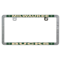 Milwaukee Bucks Metal Lic. Plate Frame Slim