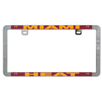 Miami Heat Metal Lic. Plate Frame Slim
