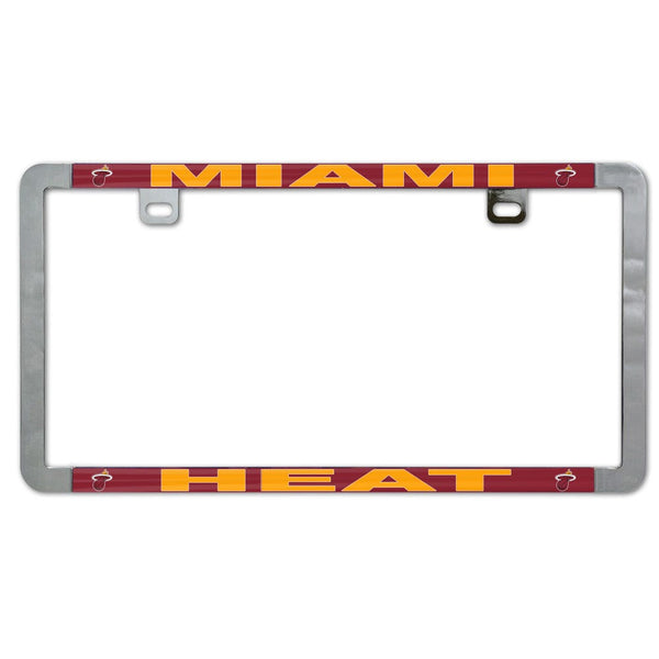 Miami Heat Metal Lic. Plate Frame Slim