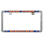 New York Knicks Metal Lic. Plate Frame Slim