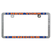 New York Knicks Metal Lic. Plate Frame Slim