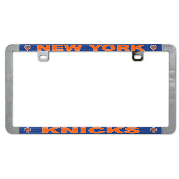 New York Knicks Metal Lic. Plate Frame Slim