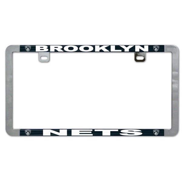 Brooklyn Nets Metal Lic. Plate Frame Slim