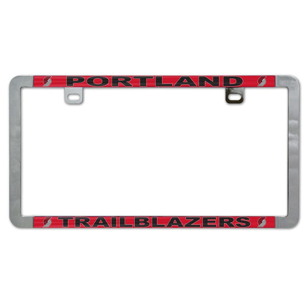 Portland Trail Blazers Metal Lic. Plate Frame Slim