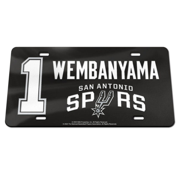 San Antonio Spurs Specialty Acrylic License Plate Victor Wembanyama