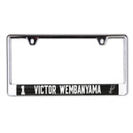 San Antonio Spurs Lic Plate Frame B/O Printed Victor Wembanyama