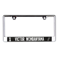 San Antonio Spurs Lic Plate Frame B/O Printed Victor Wembanyama